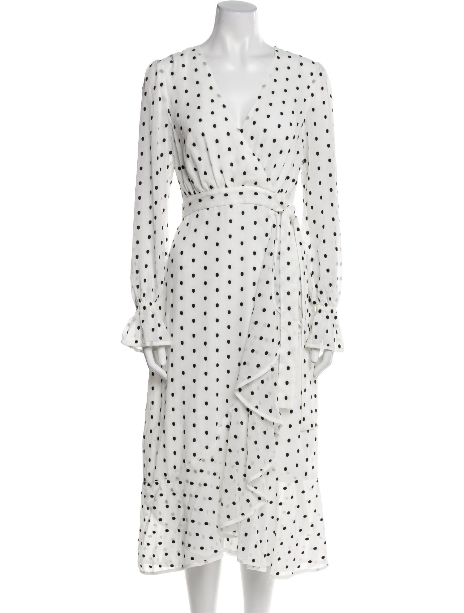 Talulah Polka Dot Print Long Dress